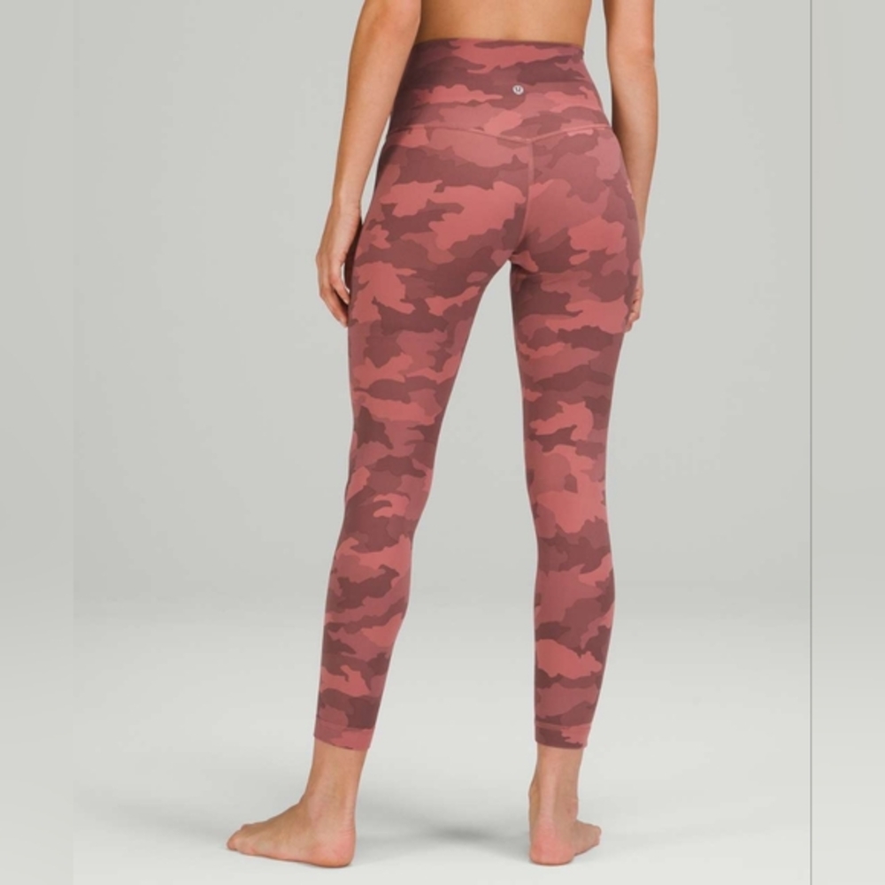 Lululemon Align 28" Leggings Heritage 365 Camo Brier Rose Multi Size 4